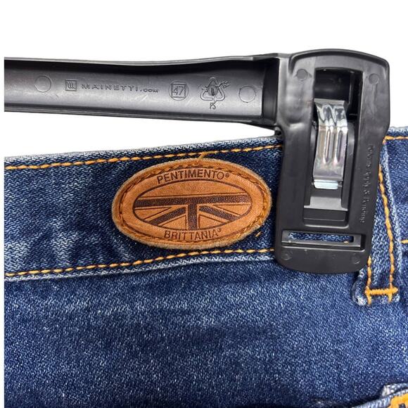 PENTIMENTO BRITTANIA Vintage 80s High‎ Waisted Straight Leg Jeans Women's 25x29 - Picture 10 of 13